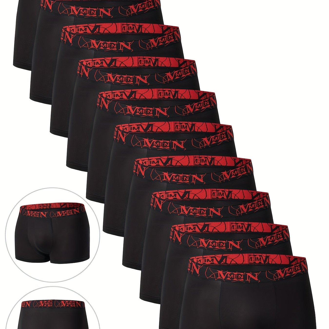 10-Pack Men'S Boxer Briefs - Breathable, Comfortable, Stretchy Underwear.