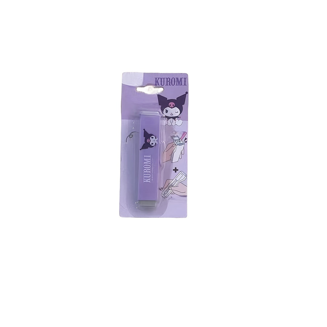 () Sanrio Kuromi Multi-function Push and Pull Rubber pencil sharpener Set