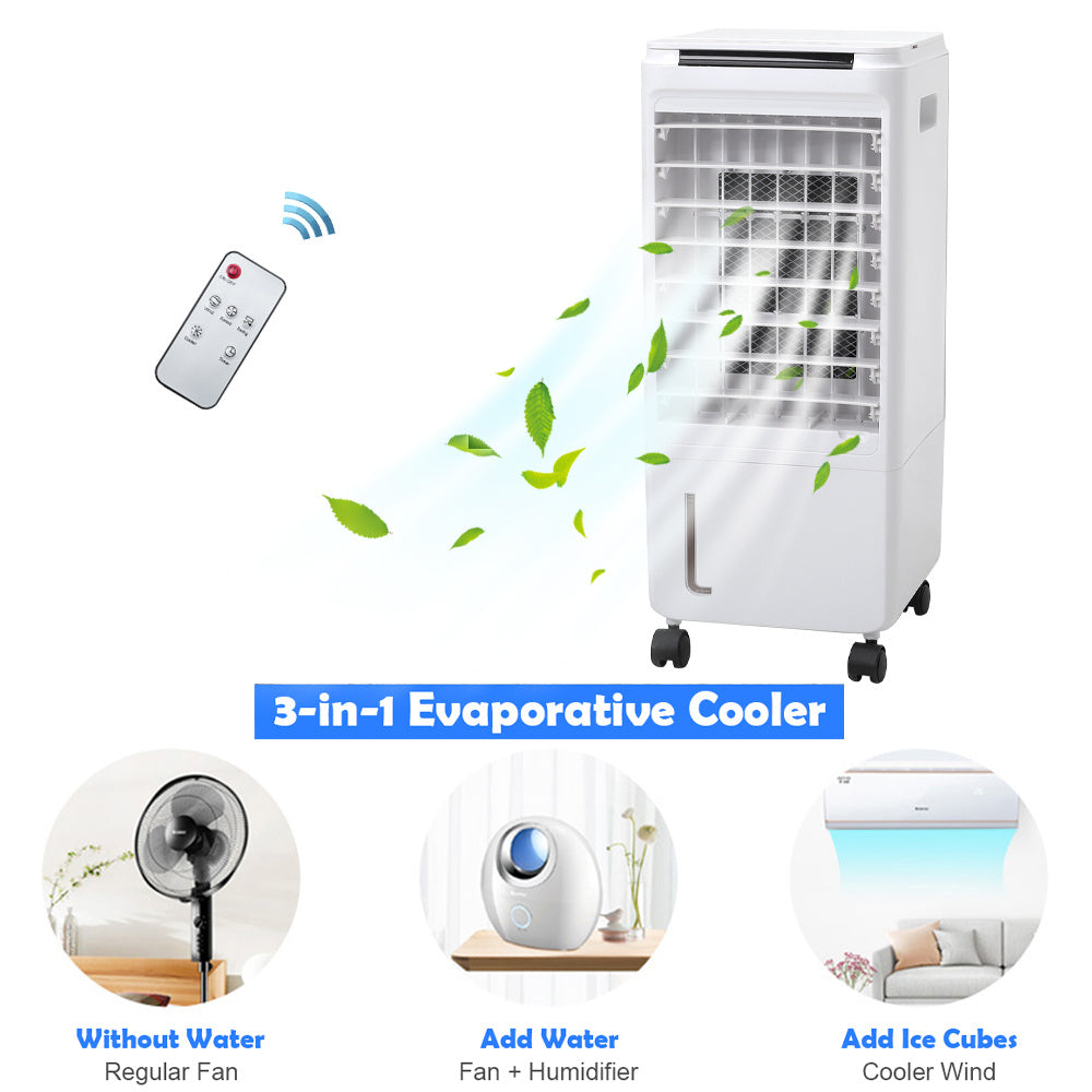 Evaporative Air Cooler, 4 In 1 Air Cooler Cool Fan Humidifier Air Purifier
