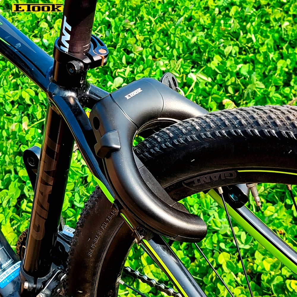 ETOOK Heavy-Duty Bike Lock - Anti-Theft U-Shaped Crab Claw Design for Mountain & Road Bikes, Stainless Steel Frame with Paint Finish