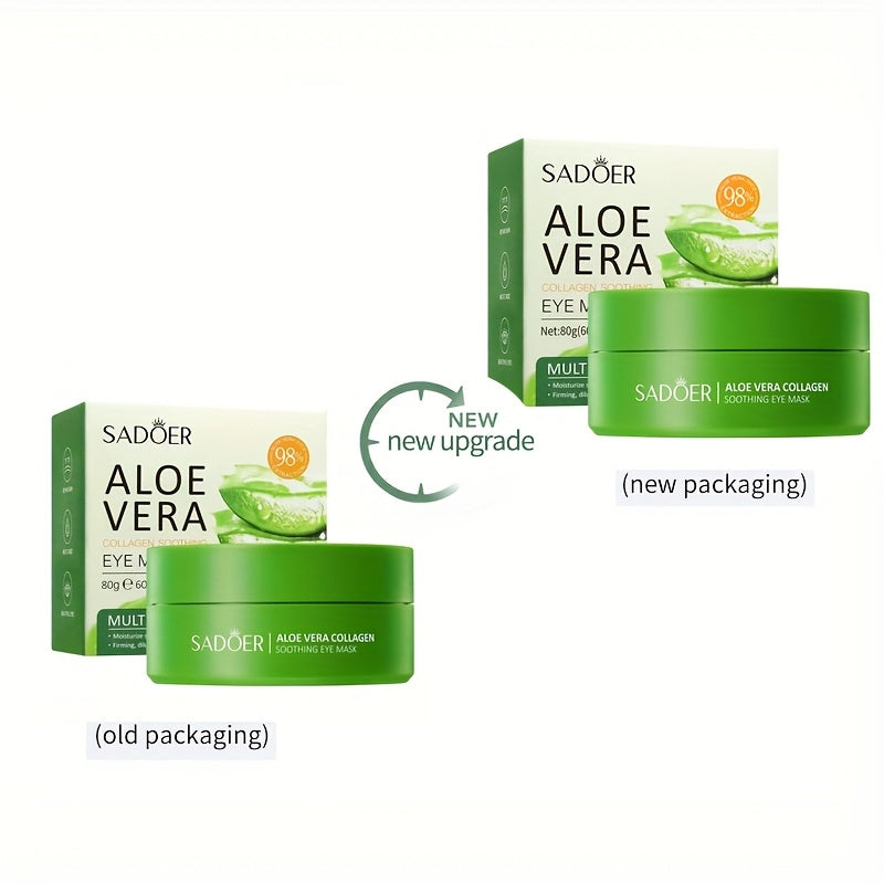 Algae Eye Mask. Collagen Eye Patch, Hydrating and Firming Light Beige Eye Mask