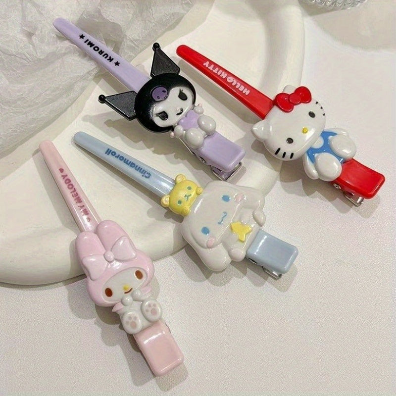 Large Cute Sanrio Hair Clip - Resin, No-Trace Side Clip with Cute Character Designs, Ideal for Teenage and Women, Hair Accessory | Playful Accessory | Durable Hair Clip, Hair Clip Holder