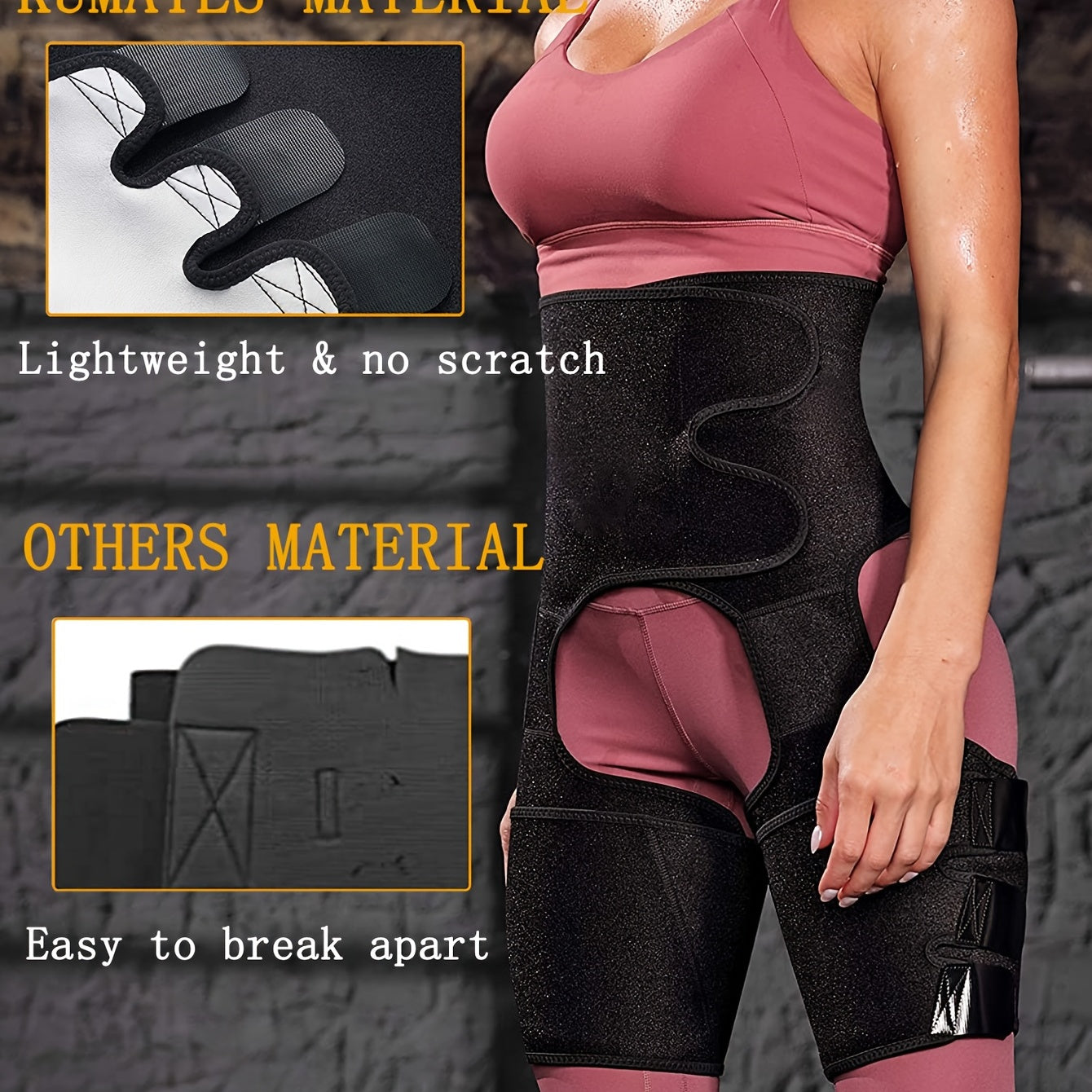 [3in 1 Thigh Trimmer] Waist Trainer for Women | 3in 1 | Thigh Trimmer | Sauna Sweat for Workout