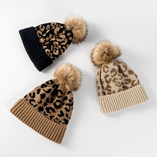 Cozy Faux Fur Pom-Pom Beanie for Men & Women