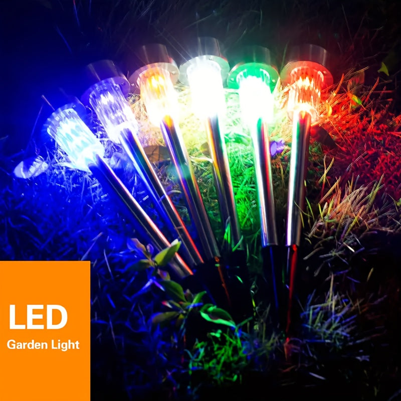 10pcs Solar LED Pathway Lights for Outdoors
