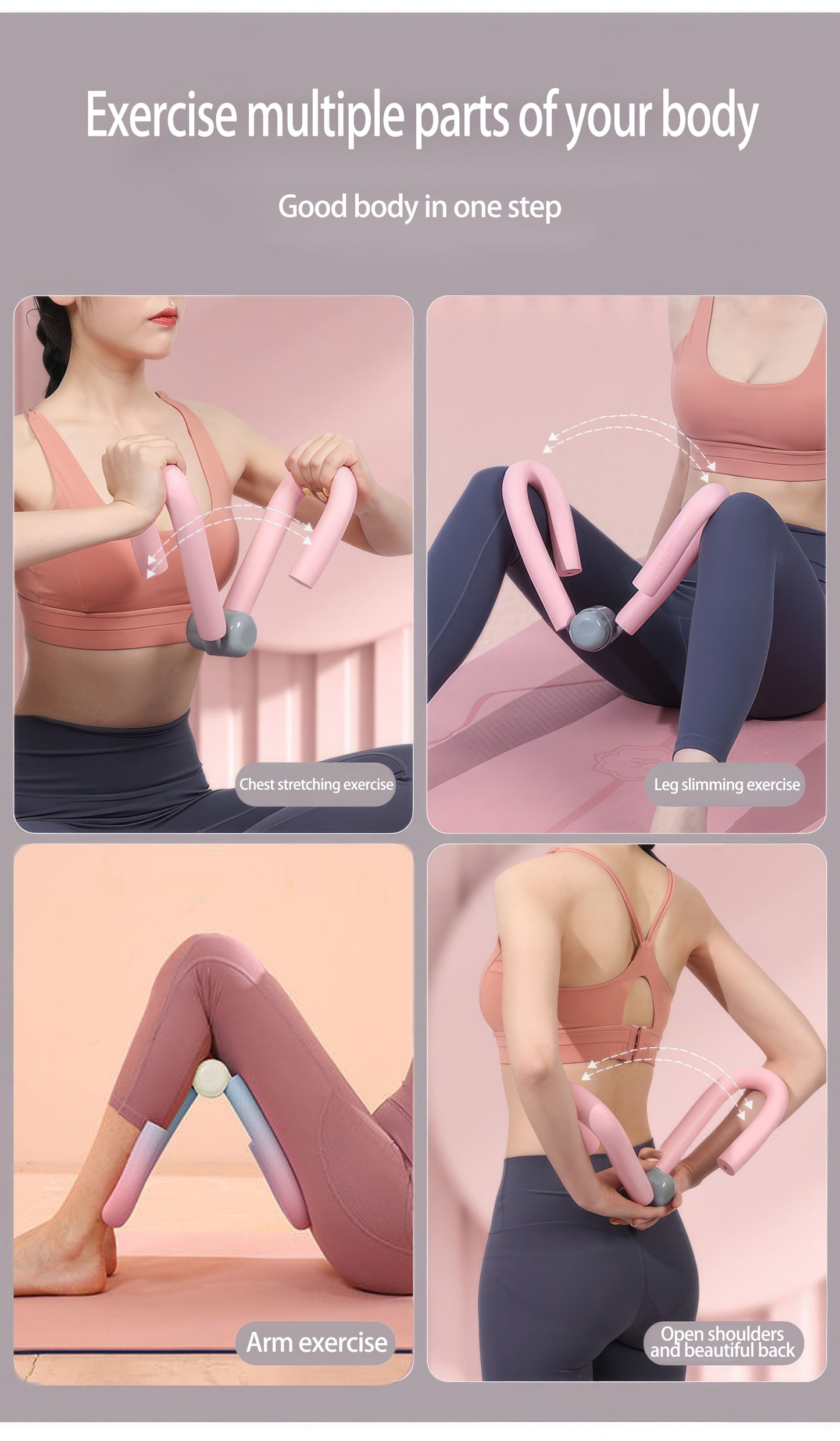4pcs Fitness Set for Yoga & Home Workouts