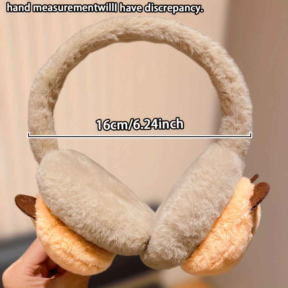 1 Multi-Color Capybara Design Ear Muffs with 3 Different Expressions