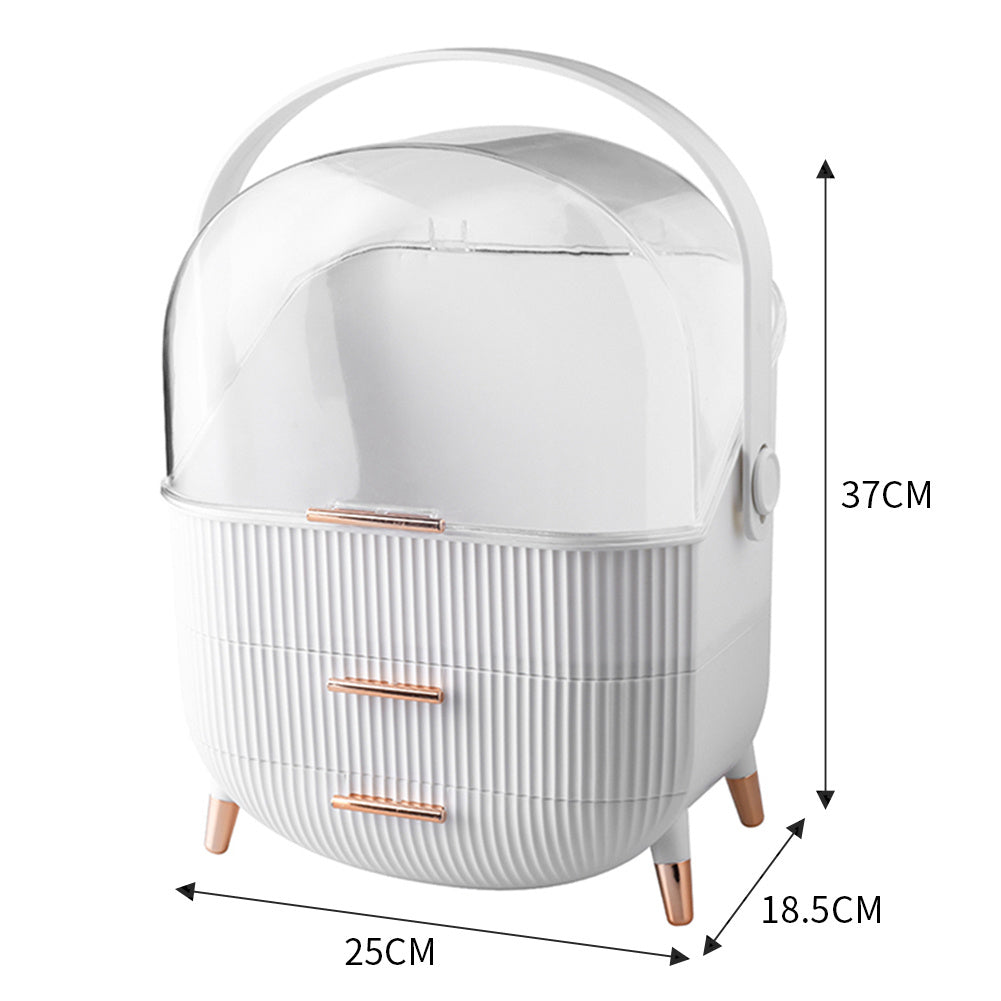 Multi-Function Make Up Case Dustproof Cosmetic Storage Box,