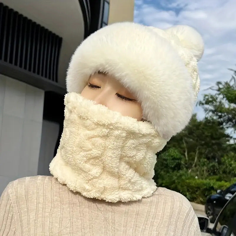 Winter Fleece-Lined Ear Warmer Hat
