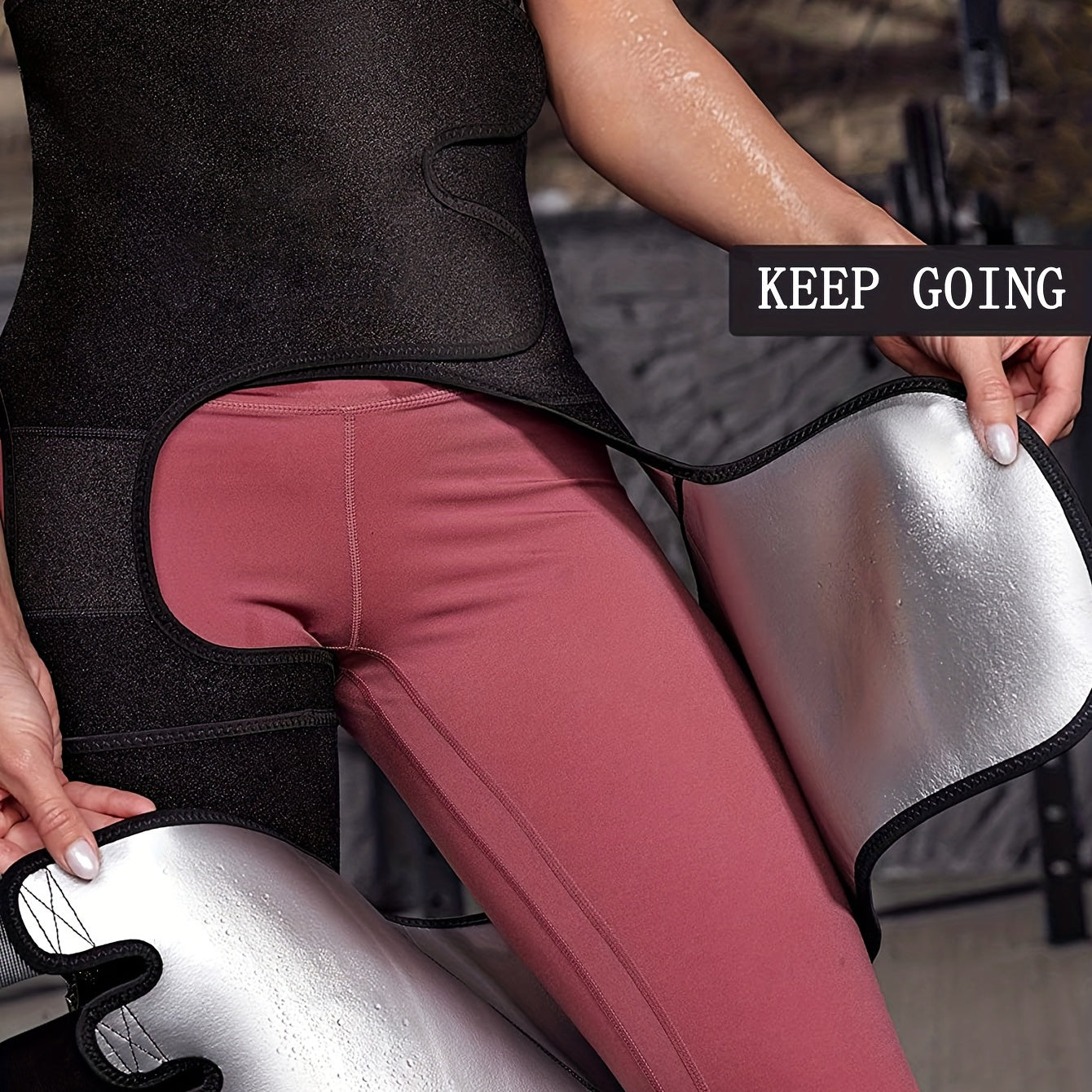 [3in 1 Thigh Trimmer] Waist Trainer for Women | 3in 1 | Thigh Trimmer | Sauna Sweat for Workout