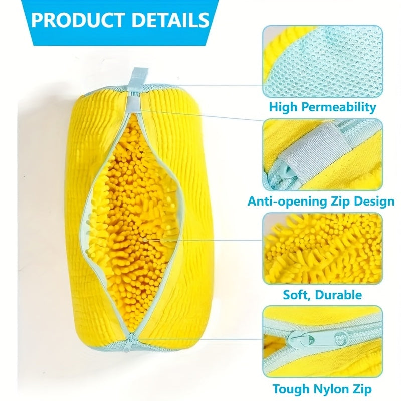 Sturdy Washing Machine Bag for Shoes of Every Kind - Features a Zipper Closure And a Soft,.