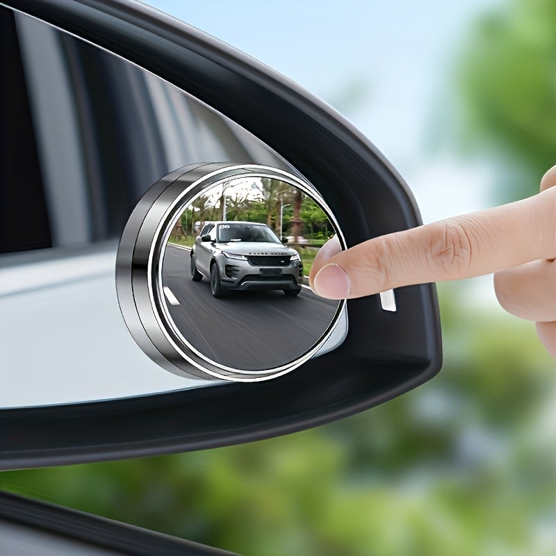 [HD Round Mirrors] 2/4Pcs Car Rearview Mirrors, HD Round Mirrors, 360° Adjustable Blind Spot Mirrors,