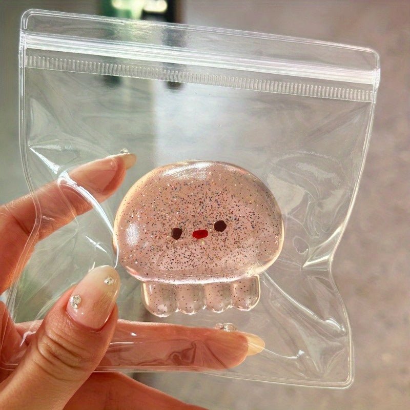 [Squishy Jellyfish Toys] Transparent Squishy Cute Jellyfish Toys | Perfect for Christmas, Halloween, And Easter Egg Hunt Party Favors, Easter Basket Fillers, Toys for Easter Parties, And Supplies for Easter Prizes That Can Fi