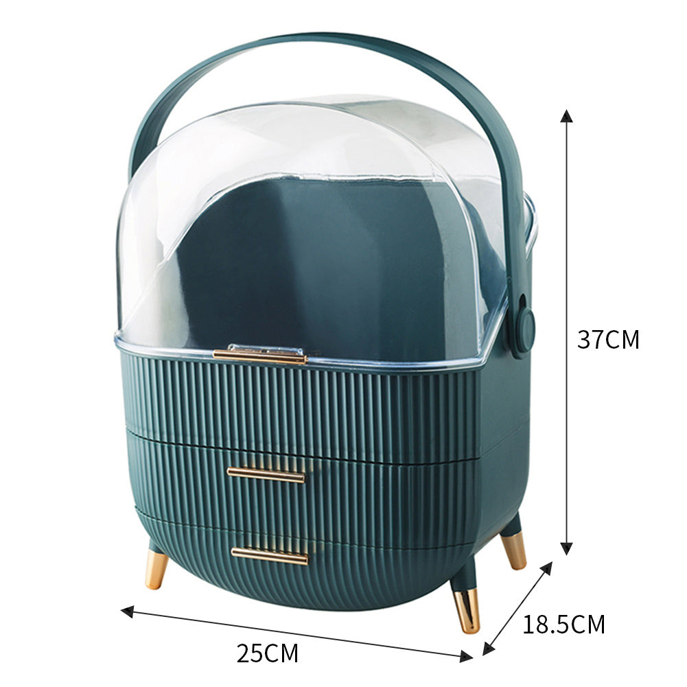 Multi-Function Make Up Case Dustproof Cosmetic Storage Box,