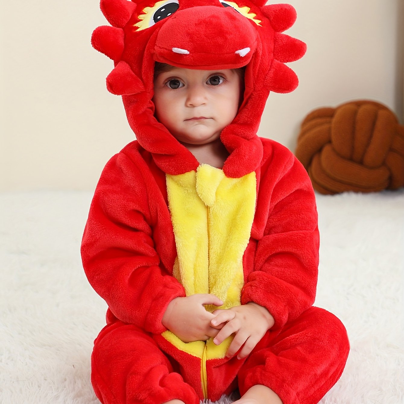 Children's Outdoor Cute Hooded Bodysuit