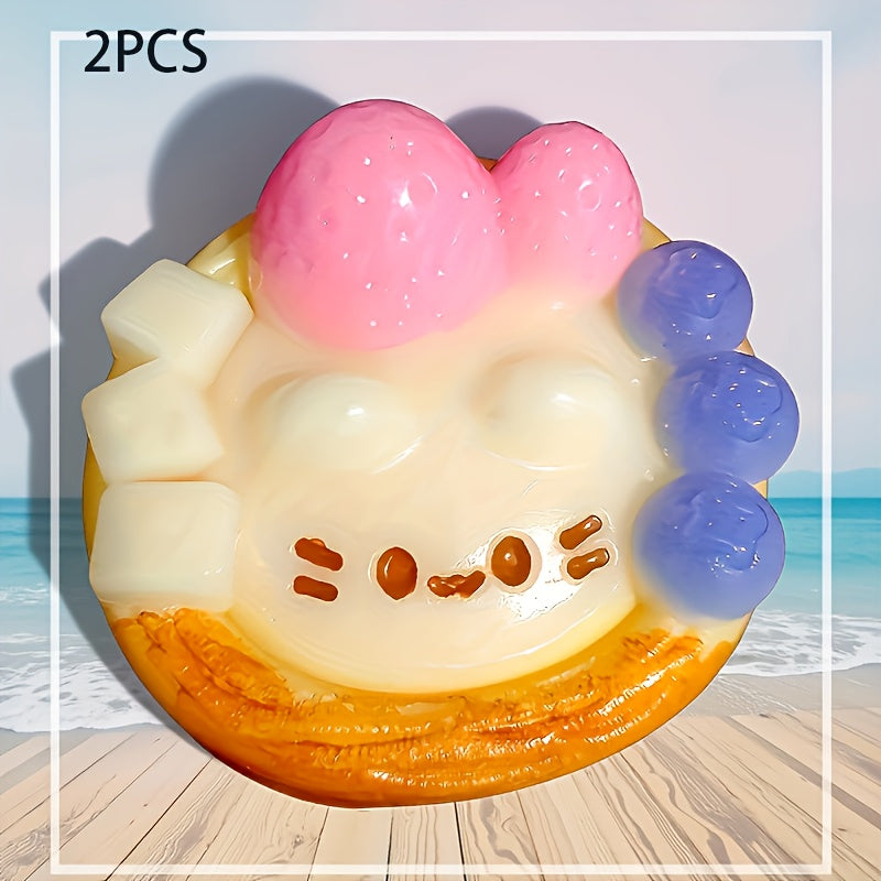 Adorable Kitten Egg Tart Stress Ball - Claw-Themed, Fun DIY Toy for Office, Parties & School Rewards - Perfect Christmas/Halloween/Easter Gift
