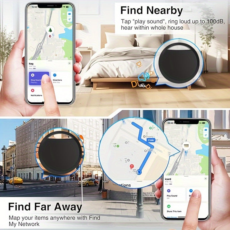 4pcs GPS Smart Tracker, Anti-Loss, iOS Compatible