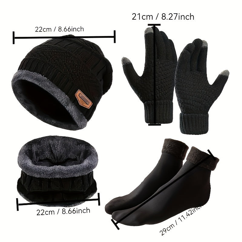 4pcs Winter Warmth Survival Set