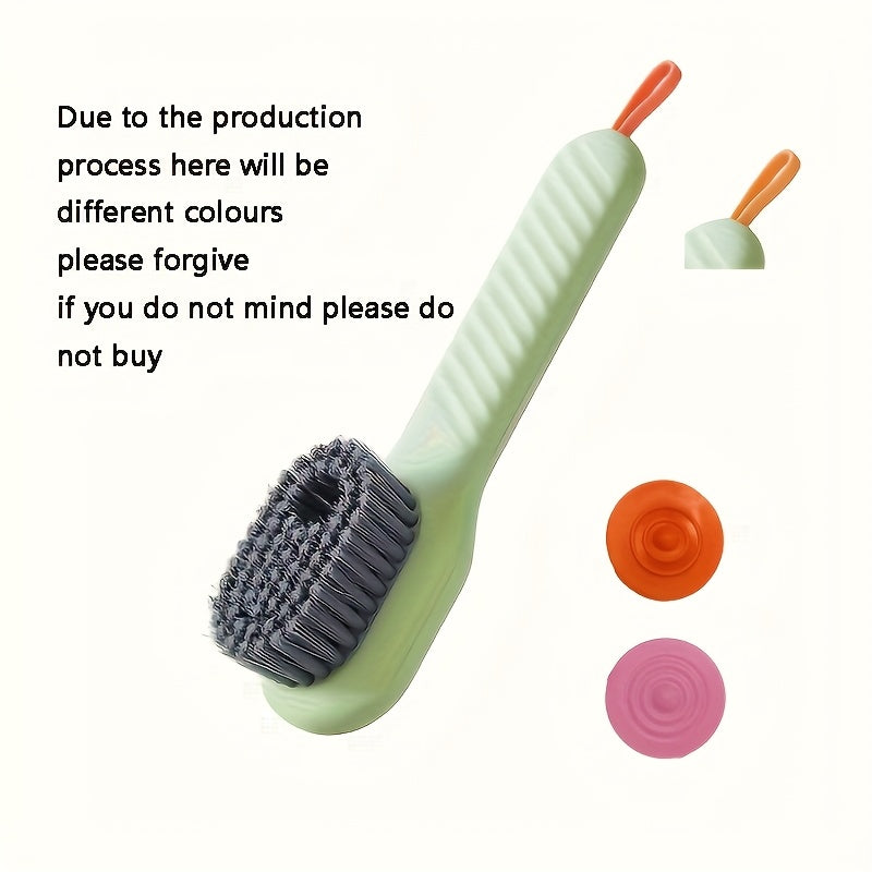 Liquid Dispenser Shoe Brush, Soft Bristles, Multi-Functional Cleaner