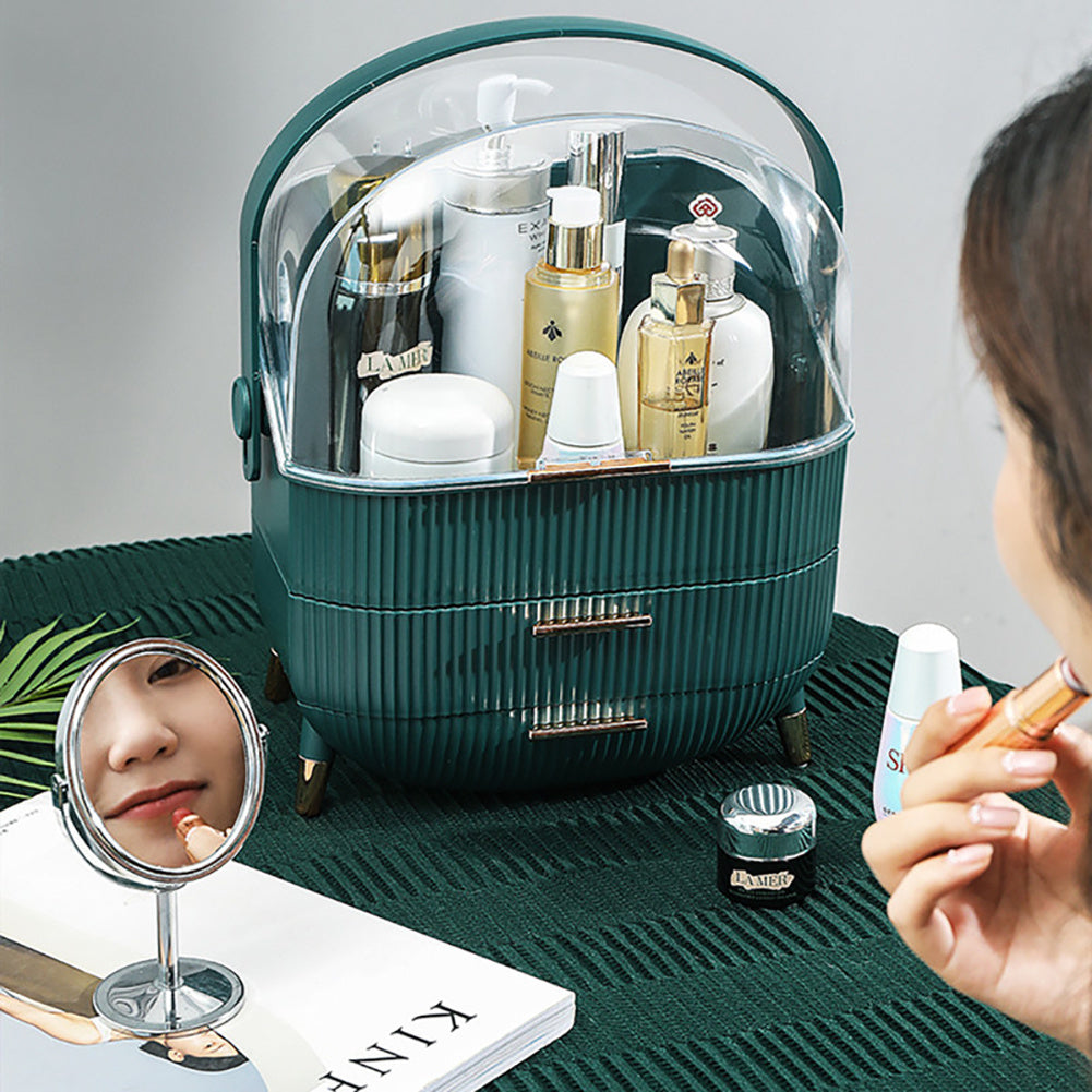 Multi-Function Make Up Case Dustproof Cosmetic Storage Box,