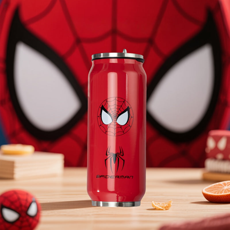 Spider-Man Themed Stainless Steel Insulated Bottle