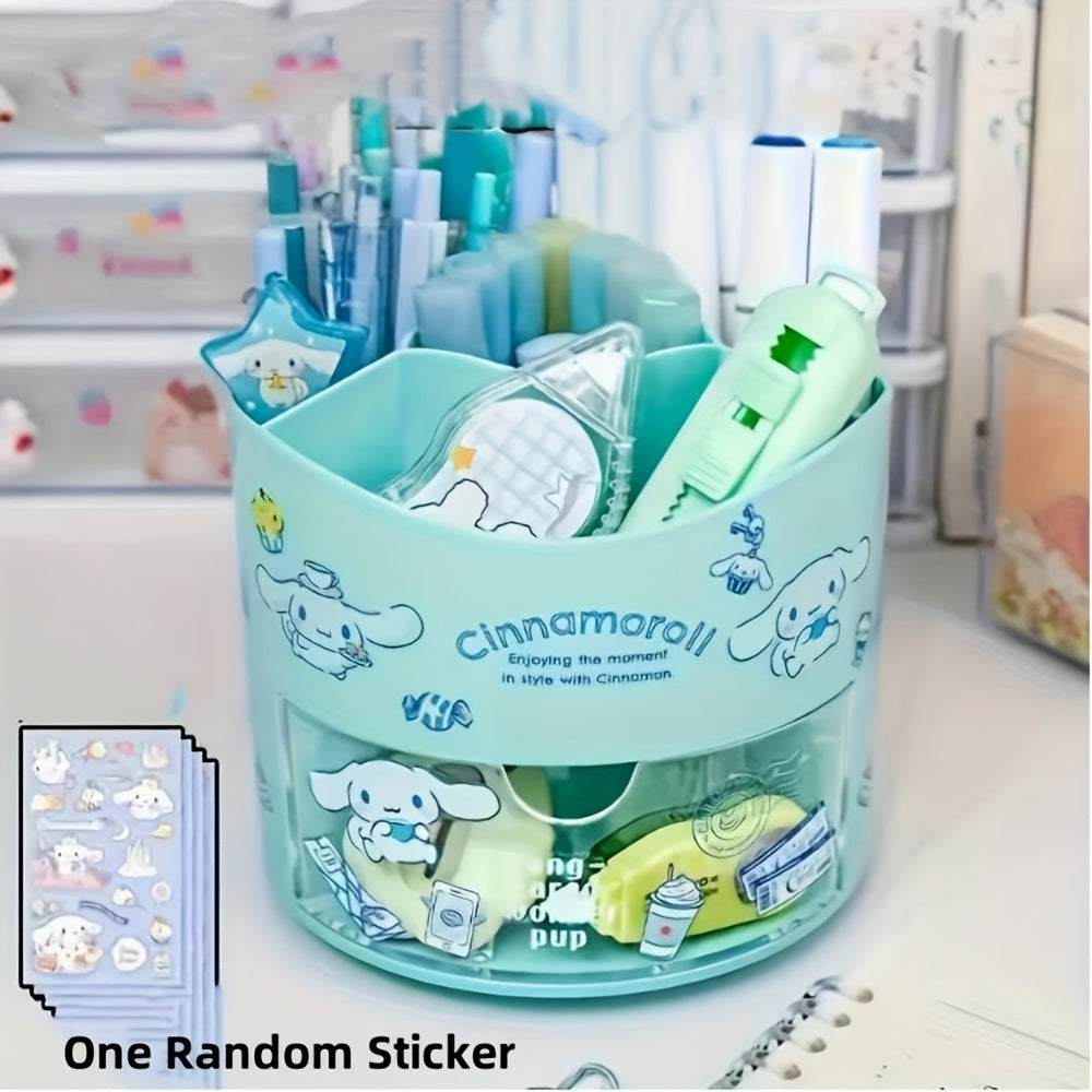 Cute Sanrio Kuromi & Melody Desk Organizer