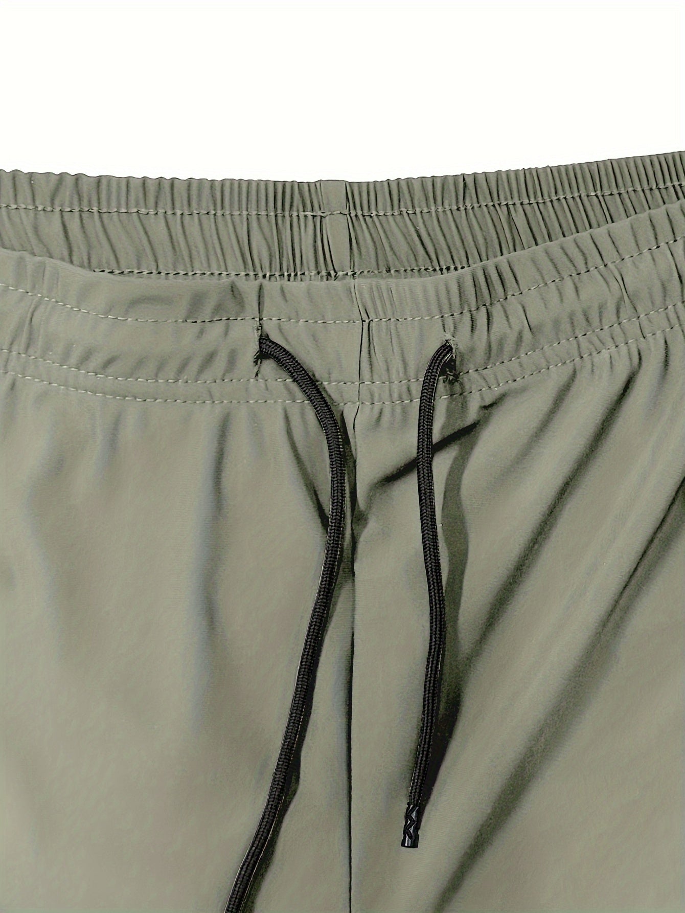 Men's Navy Drawstring Outdoor Shorts with Zippers
