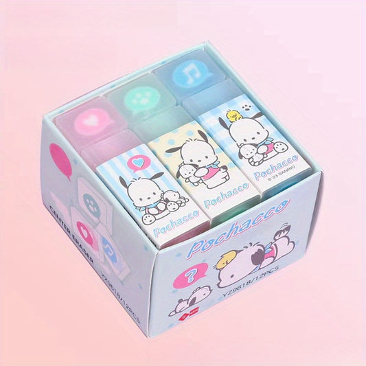 Authentic Sanrio, Kulomi cute cartoon limited edition creative eraser set