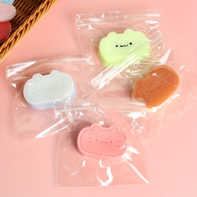 Kitten Cheese Teether TPR Cute Simulation Cat Thickened Relax Squeeze Toy Slow Rebound Pressure Release Toy