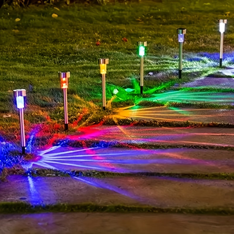 10pcs Solar LED Pathway Lights for Outdoors