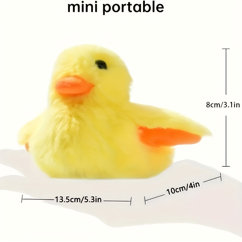 Interactive Plush Duck Toy – Soft, Durable, USB Rechargeable, Pet Fun