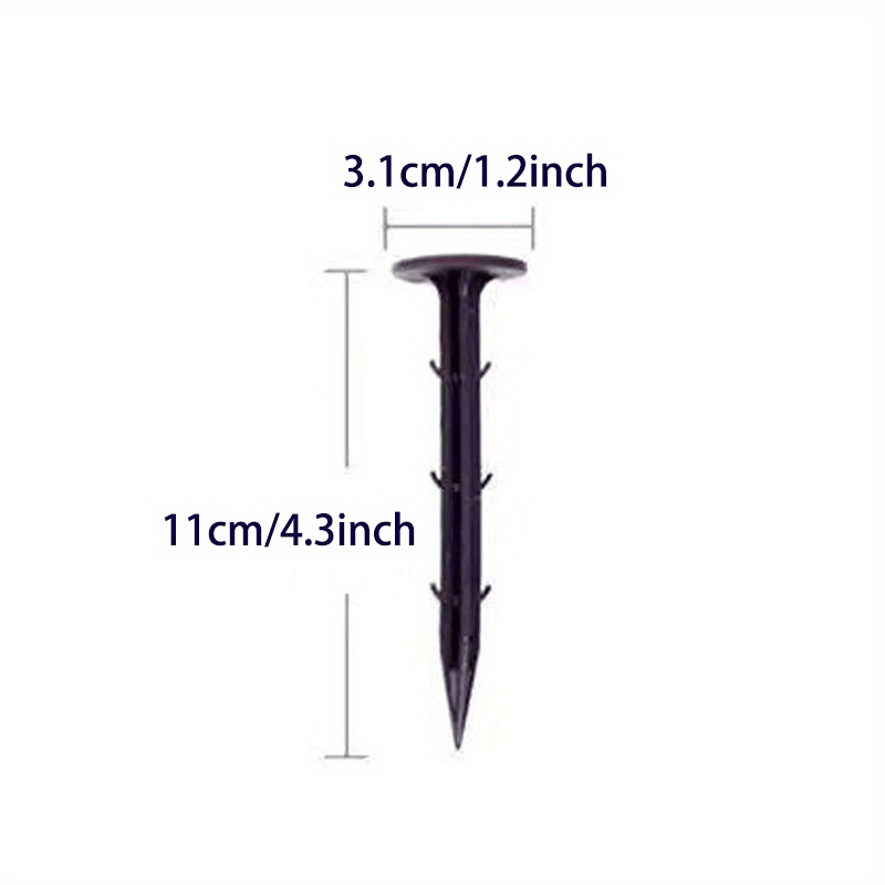 30pcs Durable Plastic Garden Stakes for Securing Sunshade Netting, Weed Barrier Fabric, and Lawn Covers – Ideal for Orchards, Farms, and Greenhouses, Farmland Accessories | Pointed End Stakes | Durable Plastic Stakes, Garde