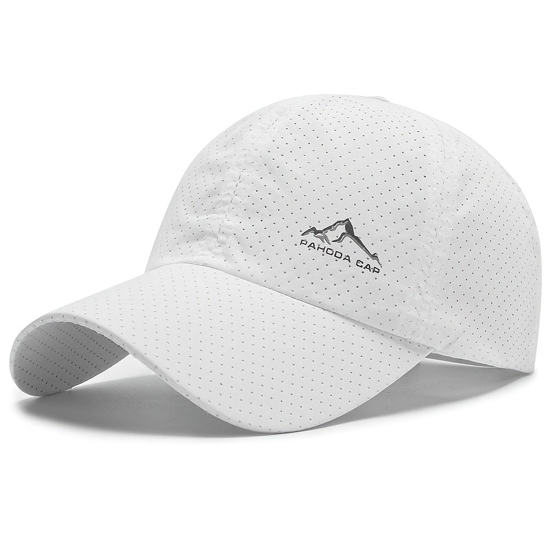 Cool Trendy Low Key Curved Brim Baseball Cap, Quick Dry Breathable Fresh Trucker Hat, Snapback Hat For Casual Leisure Outdoor Sports