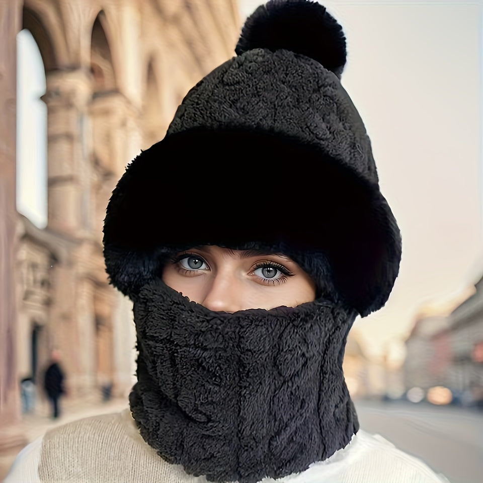 Winter Fleece-Lined Ear Warmer Hat