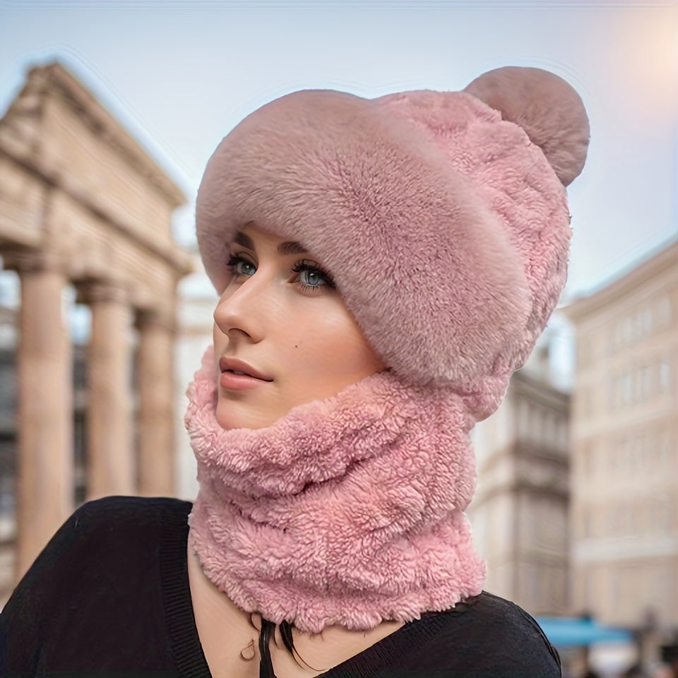 Winter Fleece-Lined Ear Warmer Hat