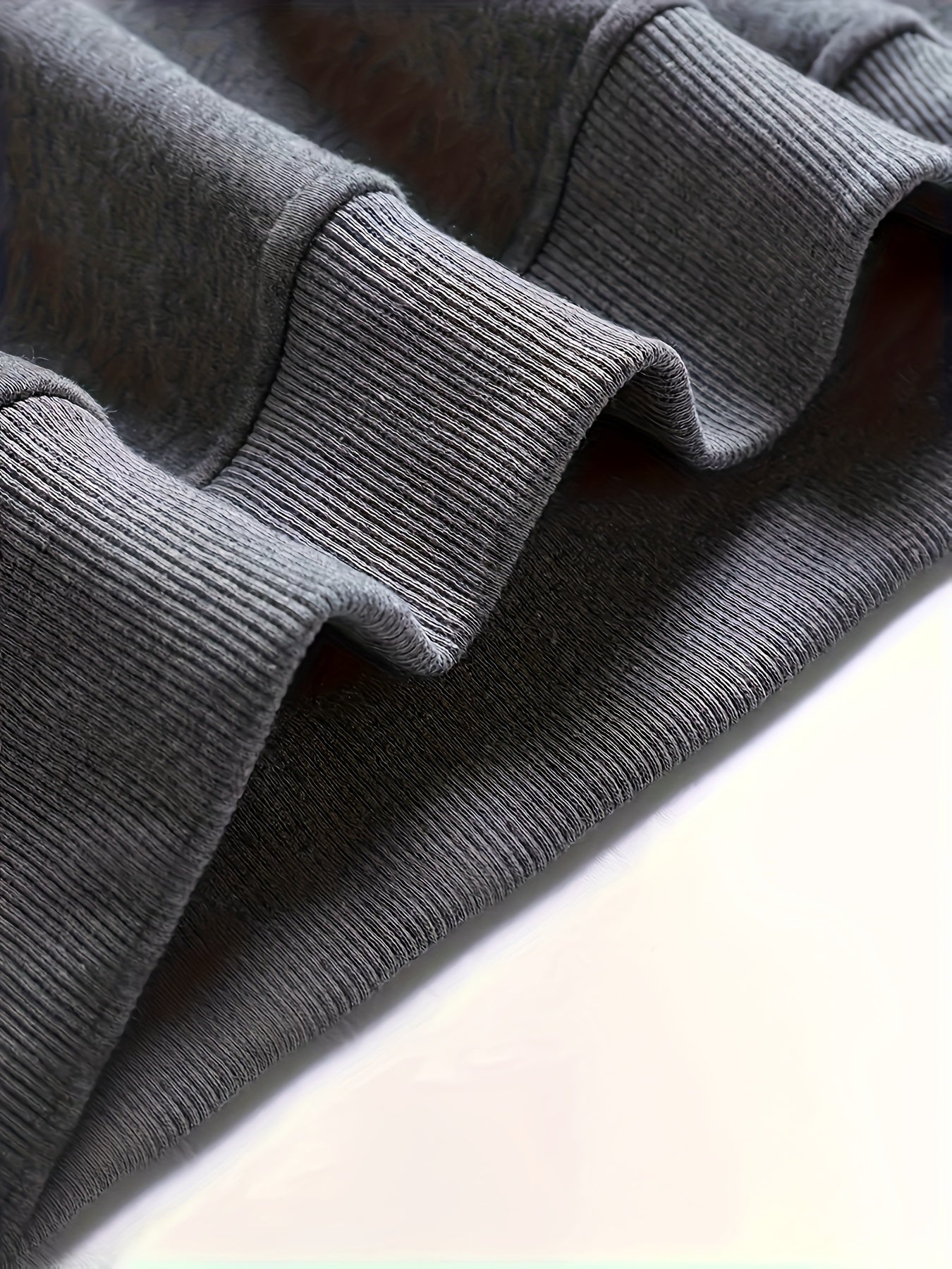 Men's Winter Fleece-Like Sweater Vest Jacket - Thickened Round Neck Long Sleeve Inner Layer, Machine Washable.