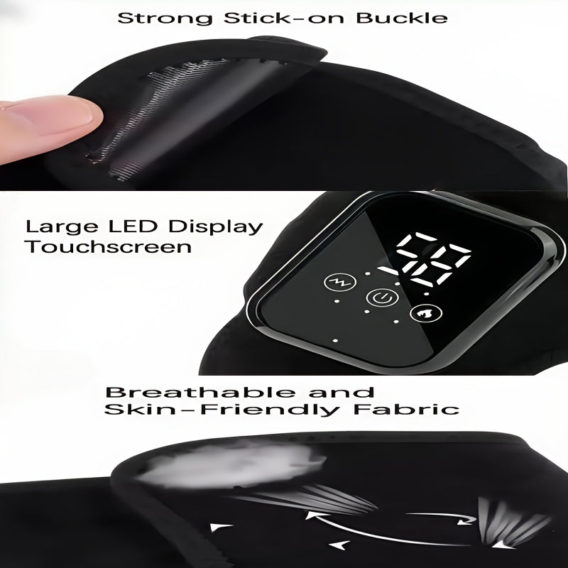 Ankle Massager with LCD Touchscreen, Vibration & Hot Compress Function .