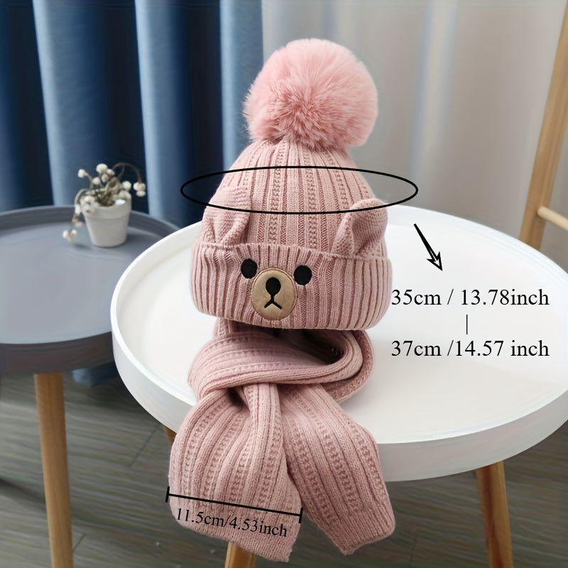 Unisex Winter Hat and Scarf Set