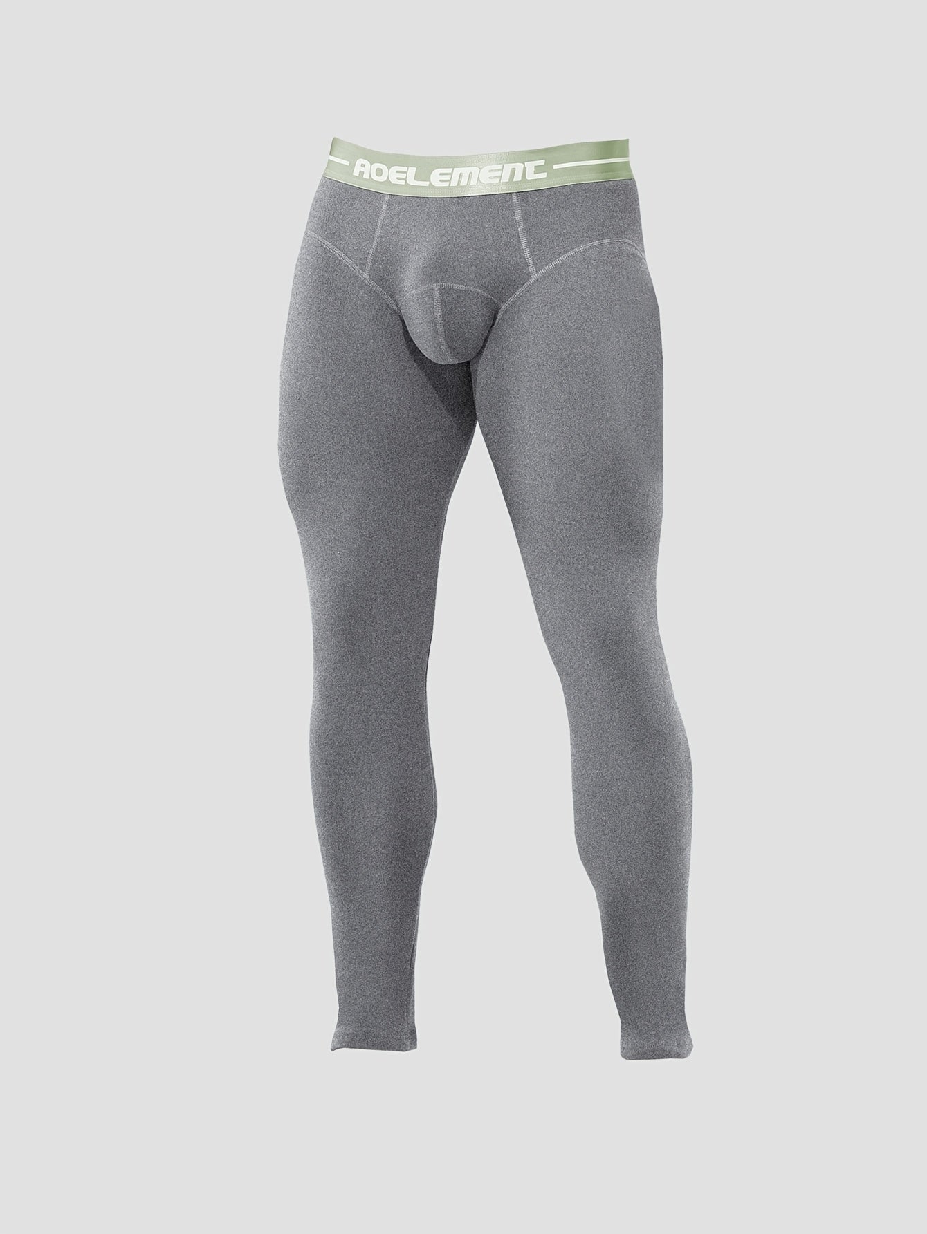Men's Thermal Underwear Winter Warm Flocked Base Layer Pants - Heavy-Duty, All-Season & Elastic Fit for Cold Weather.