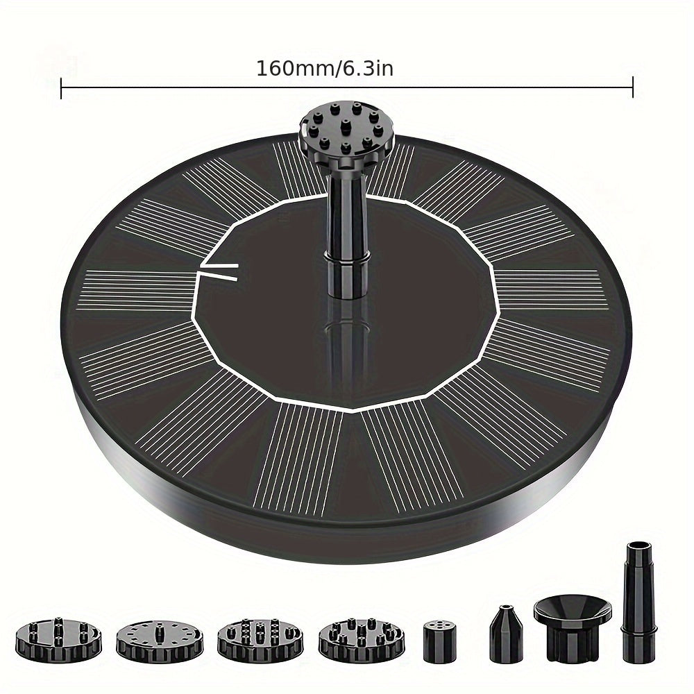 1.5W Solar Fountain Pump with 6 Nozzles