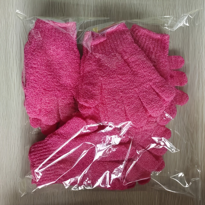 10pcs Exfoliating Shower Gloves, Mix And Match Multicolor,