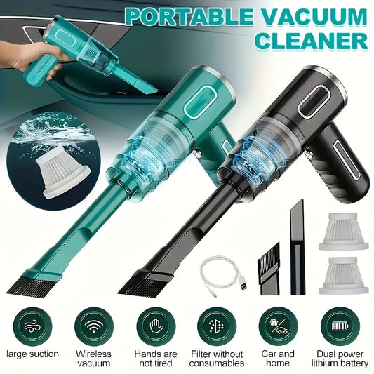 Newly Upgraded Model, Portable Cordless Handheld Vacuum Cleaner,