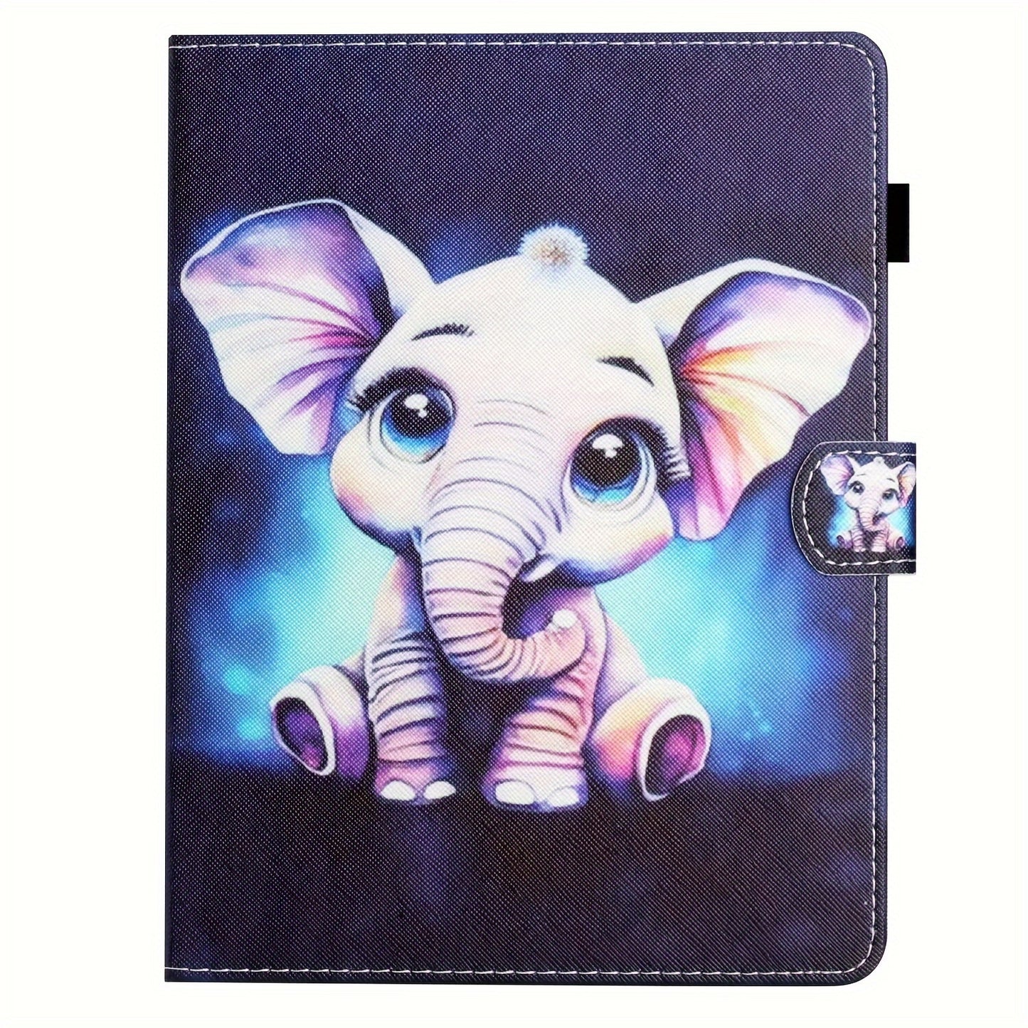 Faux Leather 10.1-Inch Universal Tablet Case - Magnetic Closure, Portable Folding Stand Folio for 9.6-10.5" Android/iOS/Windows Tablets - Card Reader Slot, Travel-Friendly