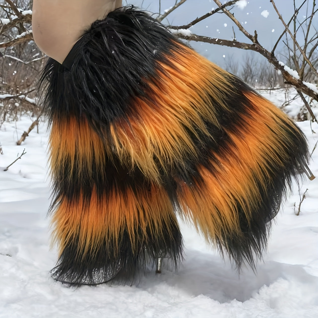 1 Pair of Autumn-Winter Snowscape