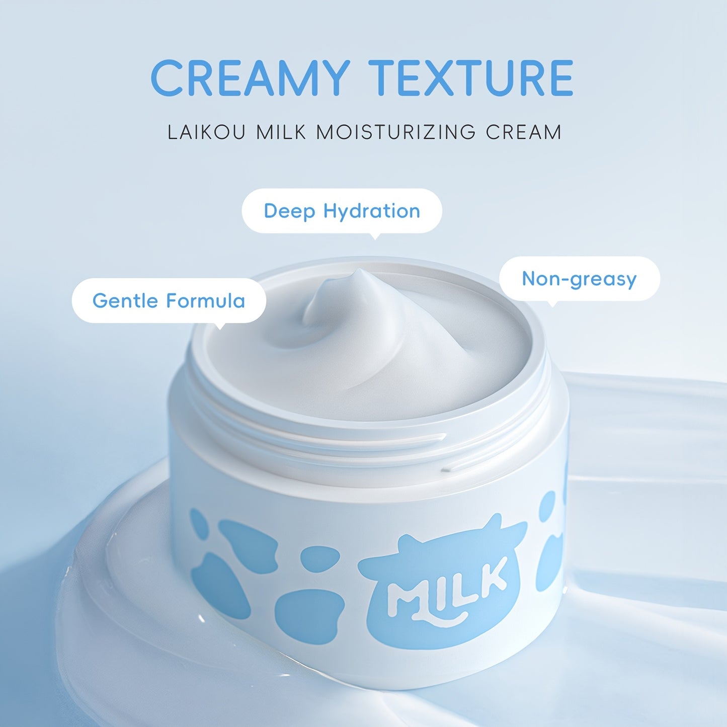 LAIKOU 5pcs Milk Skincare Set for Moisturizing Routine
