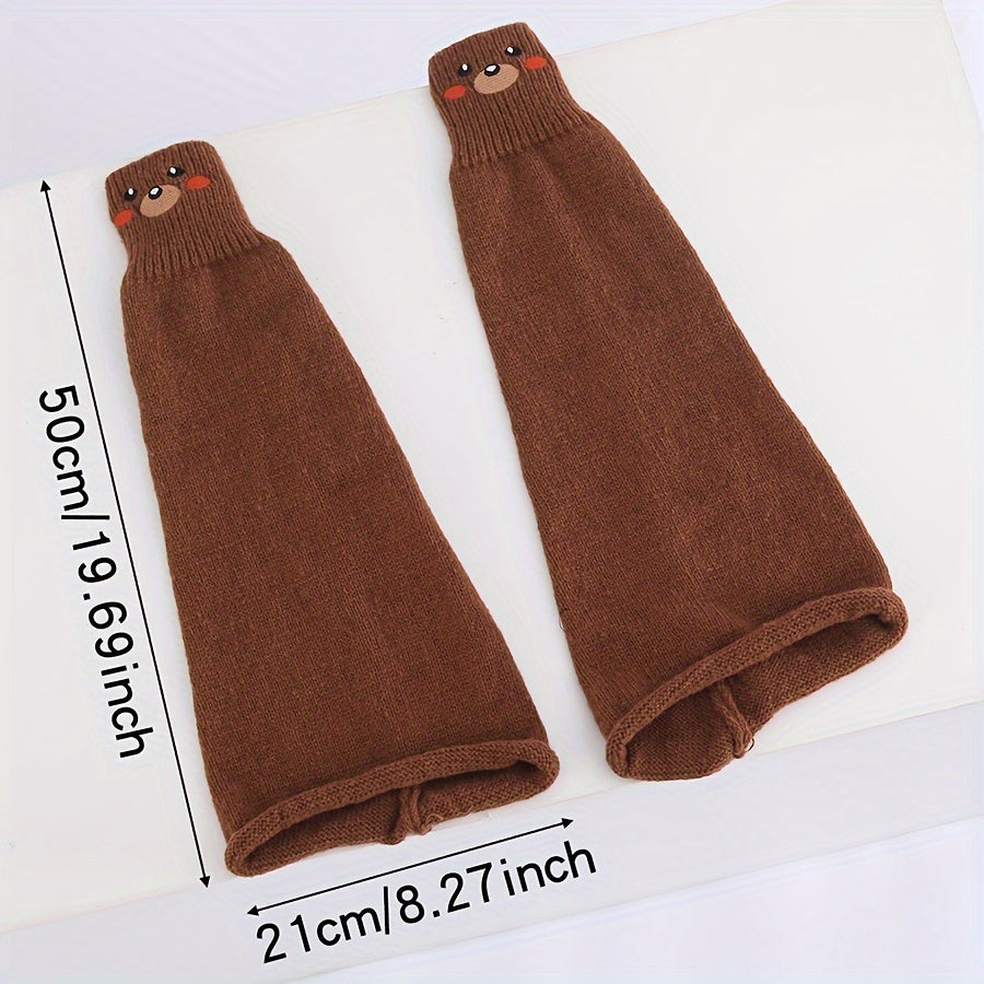 Autumn and Winter Animal Spider Web Pattern Warm Socks