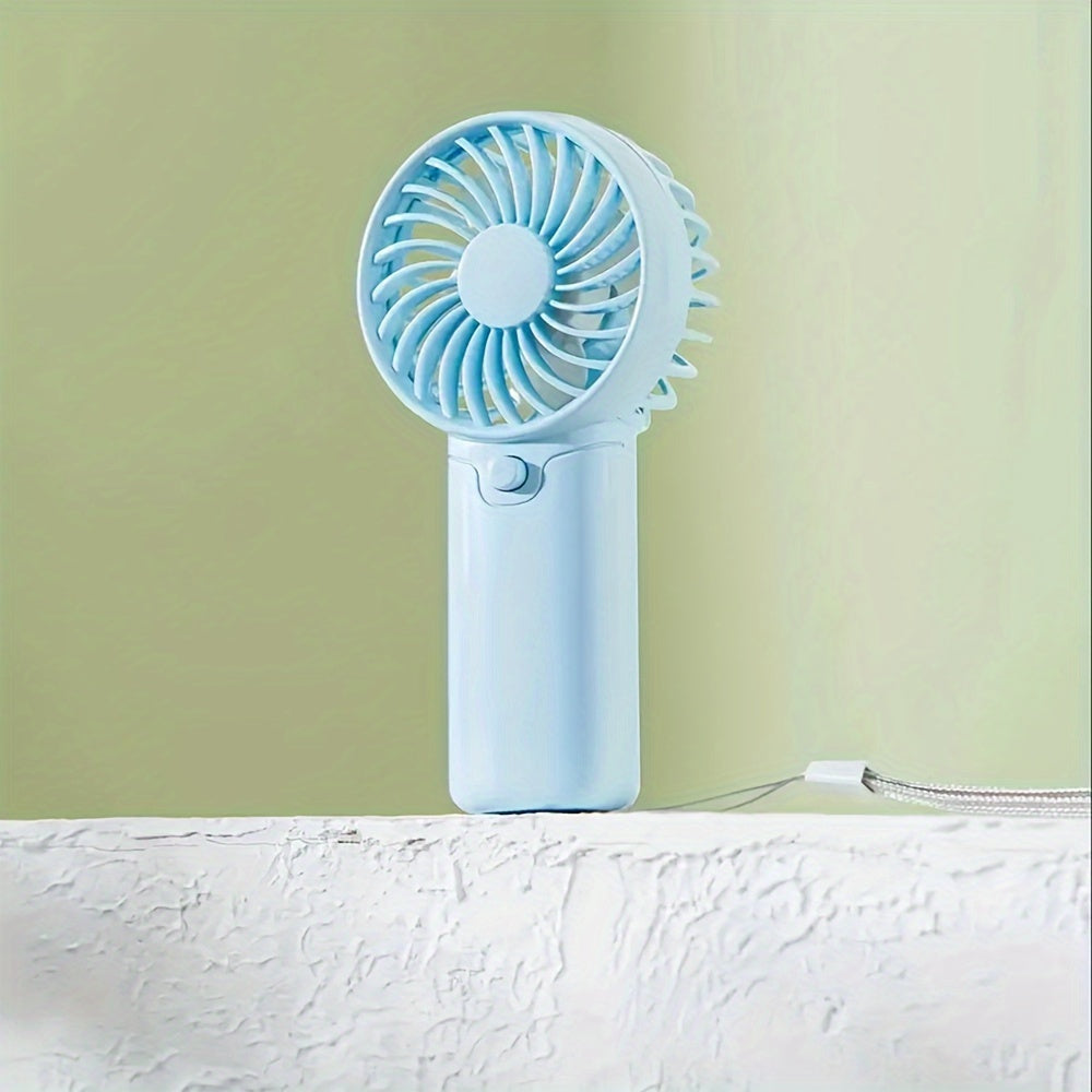 Portable Mini Fan, Compact & Lightweight | Battery-Operated, Ideal for Office, Outdoor, Travel & Camping - Stay Cool Anywhere, Anytime! (AAA Batteries Not Included)