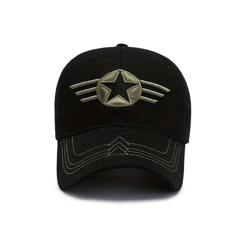 One Piece Men's Outdoor Sports Baseball Cap, Personalized and Fashionable, Simple Camouflage Sun Protection Hat