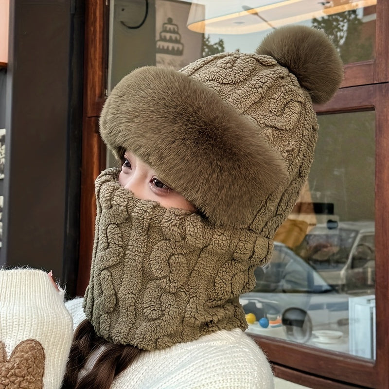 Winter Fleece-Lined Ear Warmer Hat