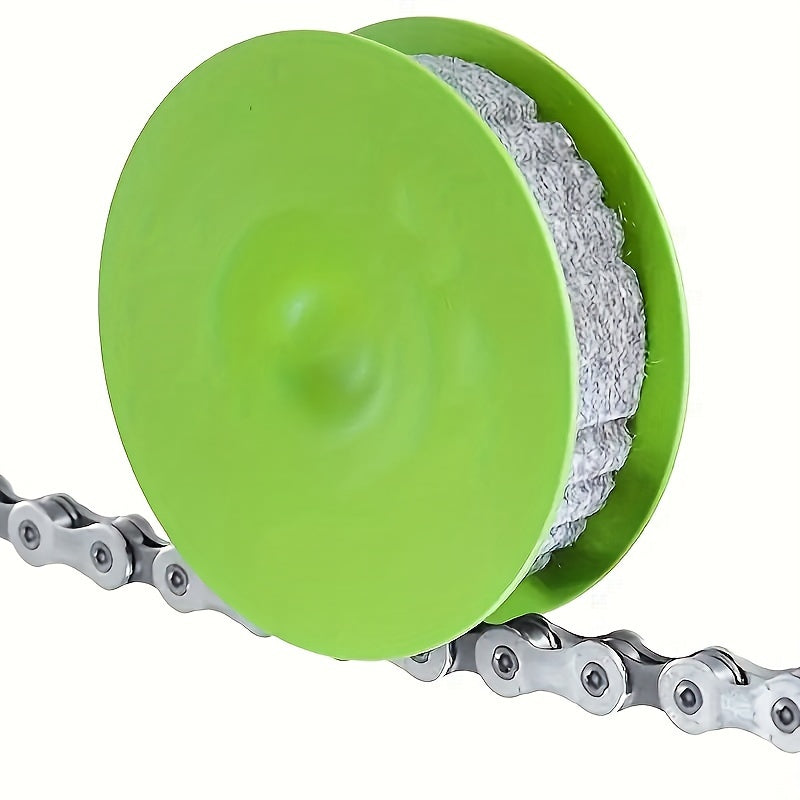 1pc Portable Bike Chain Oiler Tool - Effortless Maintenance with Anti-Rust Lubricant, Green PP Material, Ideal for All-Weather Use, Bike Maintenance Essentials | Green Plastic Oiler | Durable Plastic Oiler